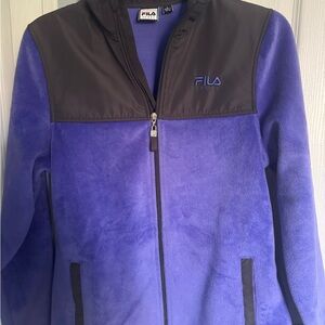 Fila Sport Purple and Gray Plush Jacket